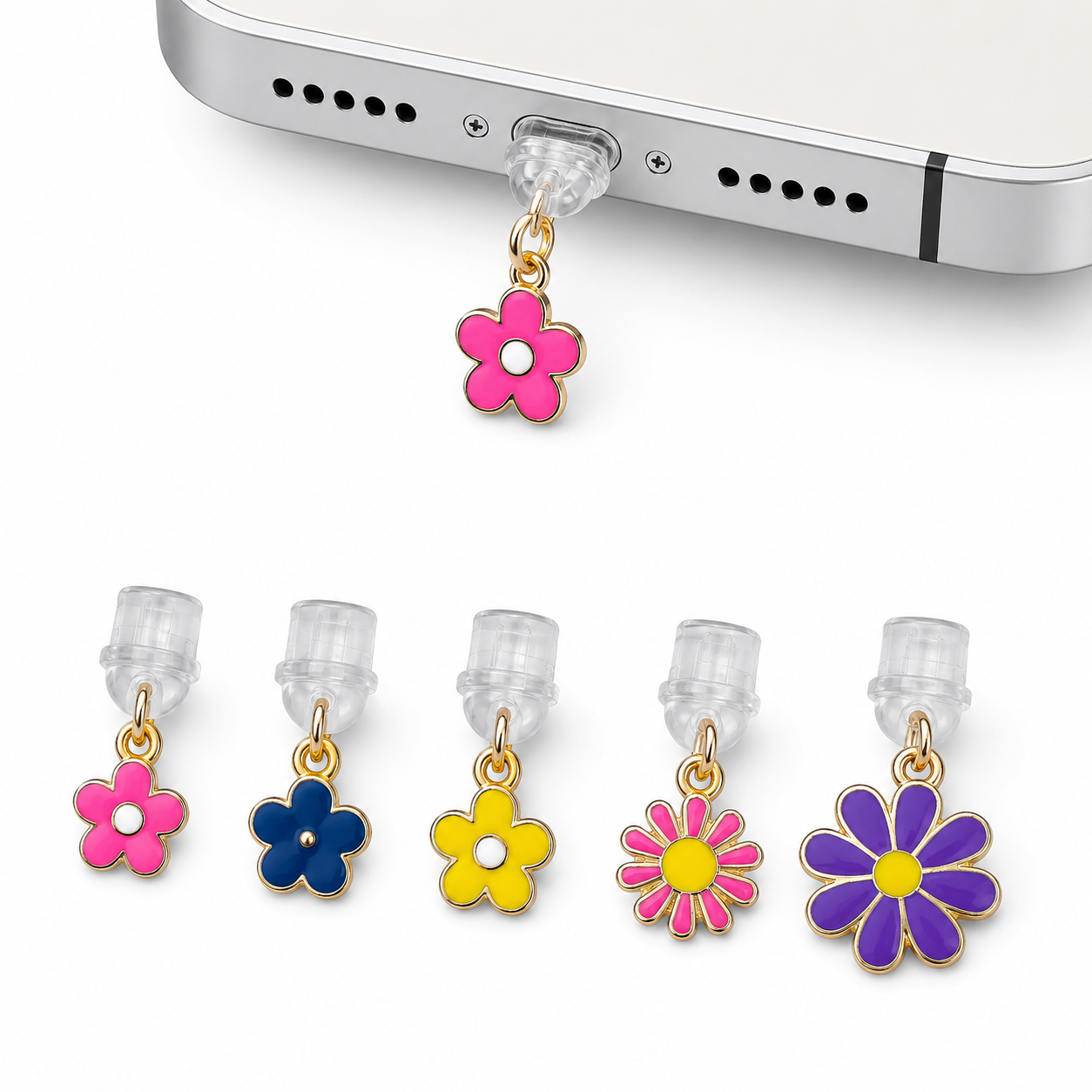 Pin anti Polvo flores
