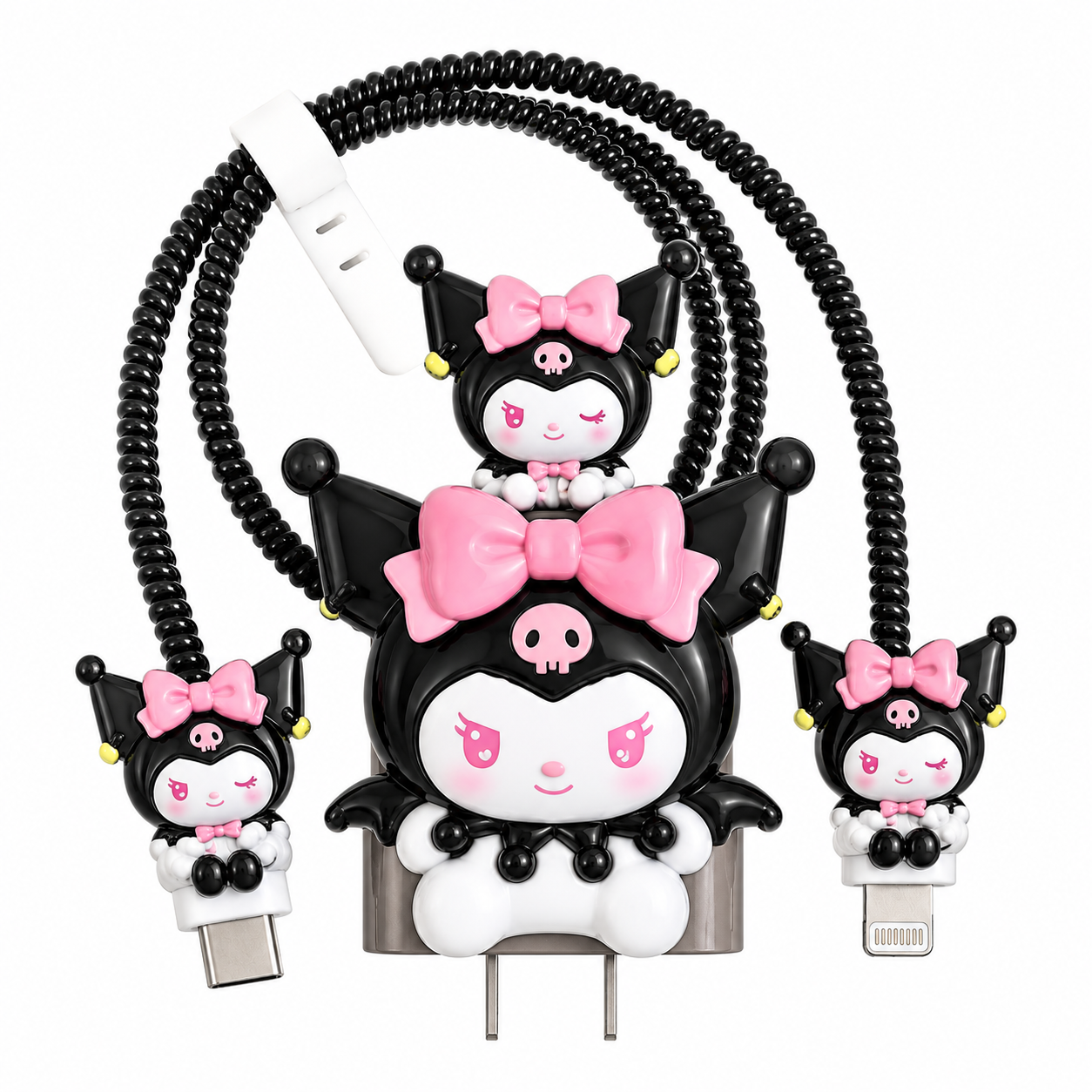 Protector de Cargador Kuromi Black