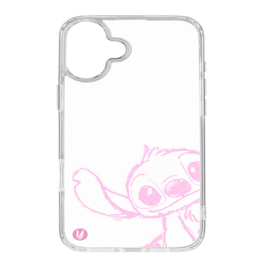 Forro Stitch rosa Samsung