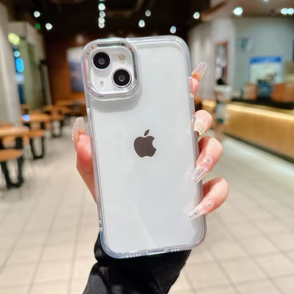 Forro transparente unicolor iPhone