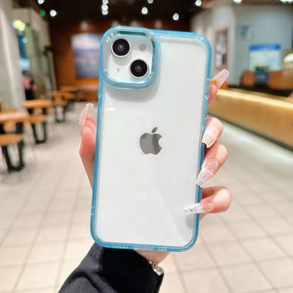 Forro transparente unicolor iPhone