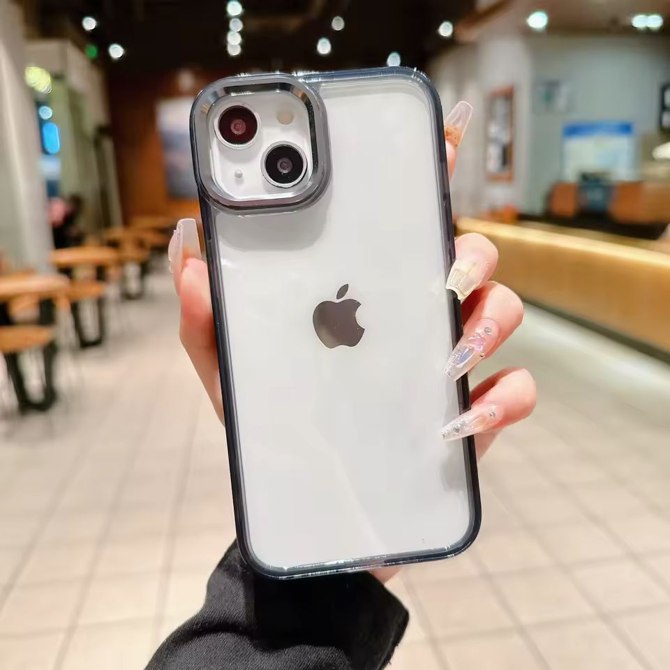 Forro transparente unicolor iPhone