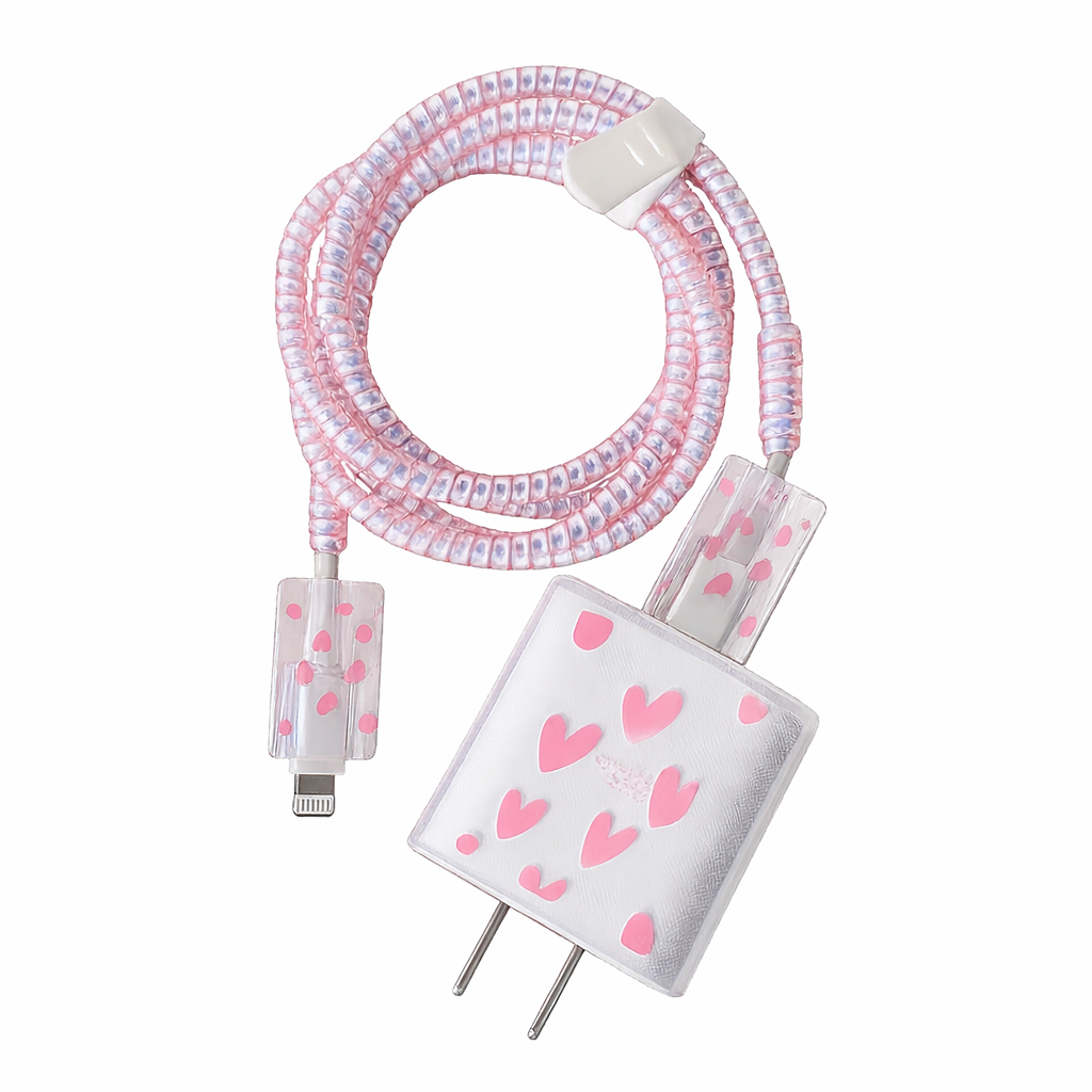 Protector cargador corazones mini