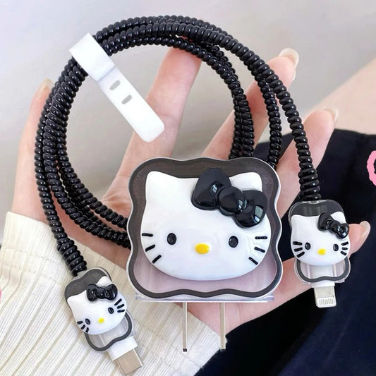 Protector de Cargador Hello Kitty Black
