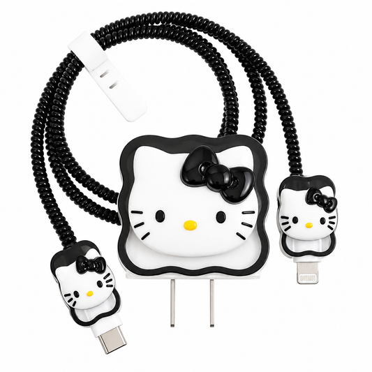 Protector de Cargador Hello Kitty Black