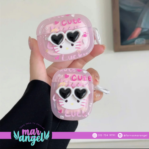 Imagen del producto: Forro AirPods Hello kitty gafas